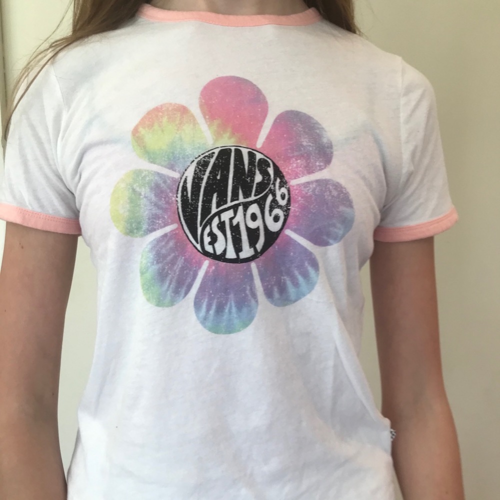 Vintage Vans Flower Print T-Shirt